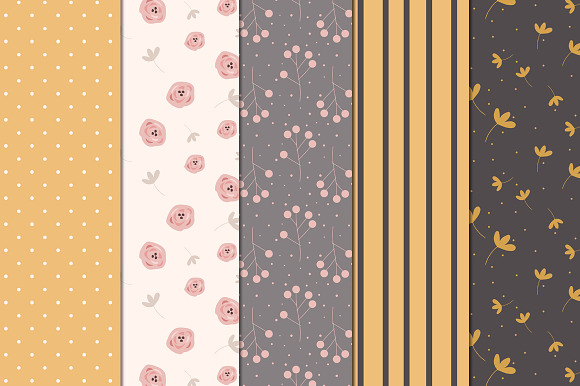 50% Off! Floria Digital Papers in Patterns - product preview 2
