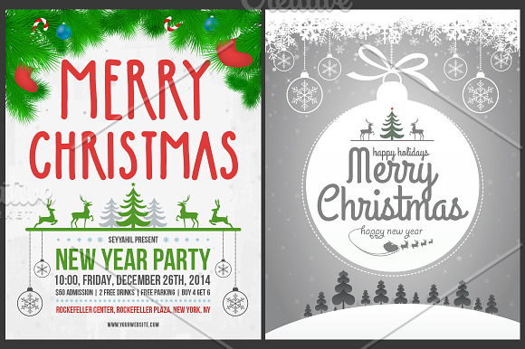 Christmas Cards & Posters - 30% off in Flyer Templates - product preview 4