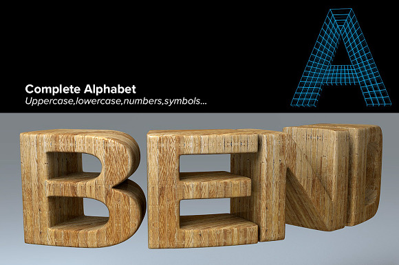 MS Helen Typeface for 3D in Sans-Serif Fonts - product preview 7
