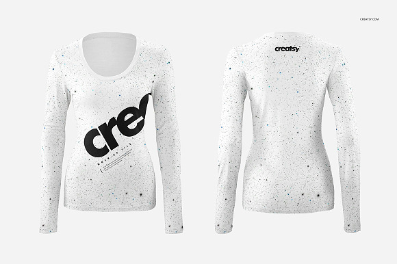 Womens Long Sleeve Mockup Set in Product Mockups - product preview 1