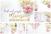 Pink &Purple Macaroon Desktop Bundle