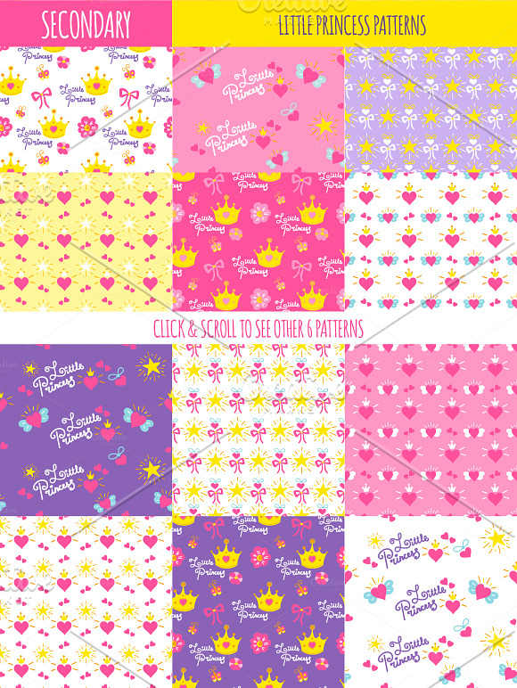 Little Princess patterns and prints in Patterns - product preview 2