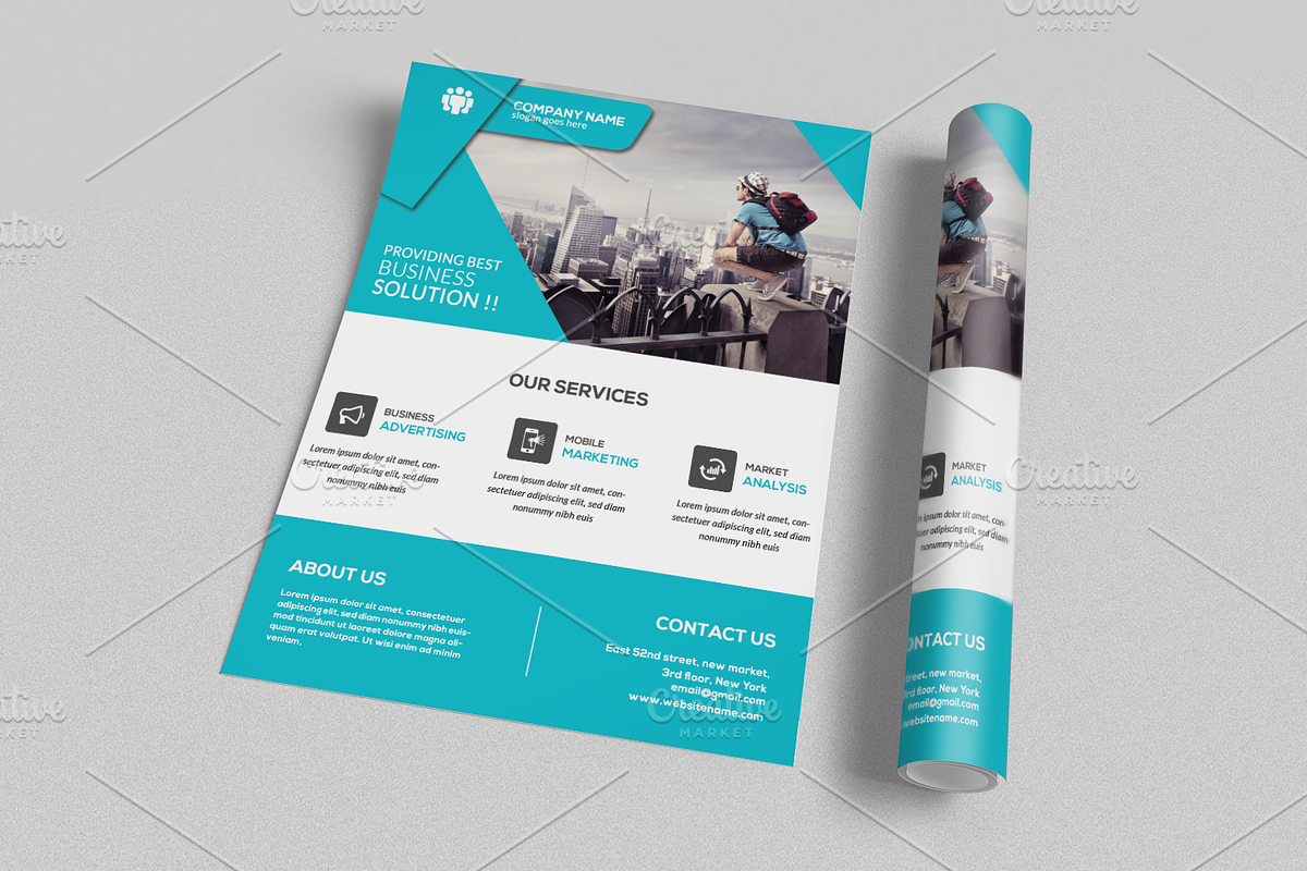 Corporate Flyer Template in Flyer Templates - product preview 8