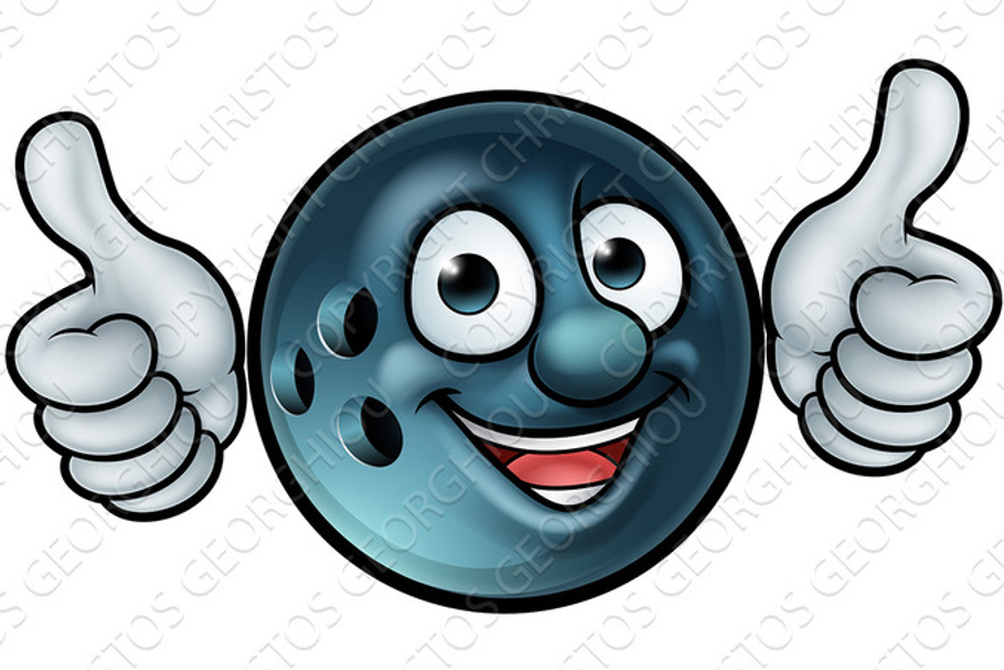Bowling Ball Mascot in Illustrations - product preview 8