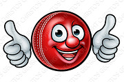 Cricket Ball Mascot