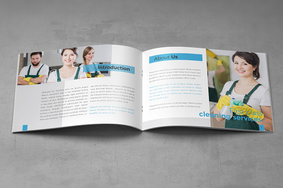 Cleaning Service Company Brochure A5 in Brochure Templates - product preview 3