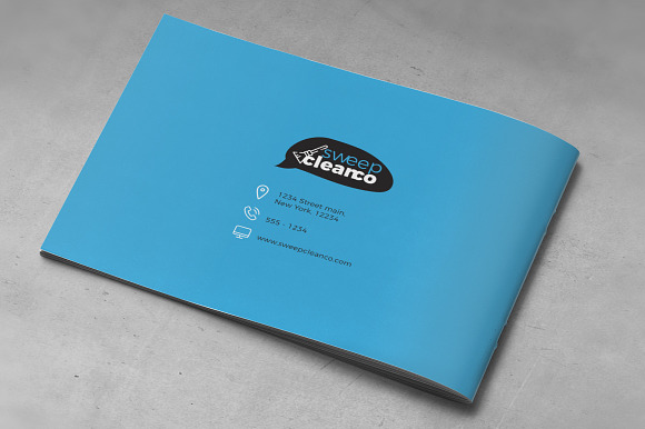 Cleaning Service Company Brochure A5 in Brochure Templates - product preview 7