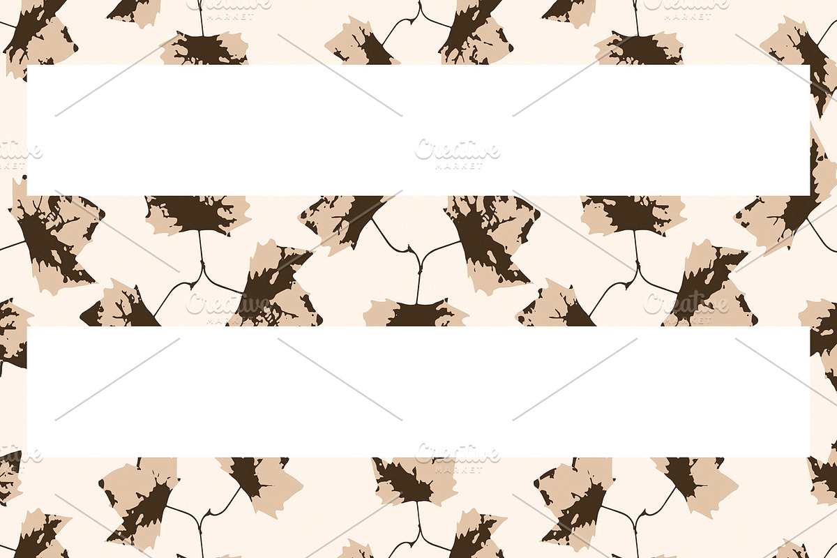 Autumn Leaves Motif Seamless Pattern in Illustrations - product preview 8
