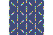 ice cream seamless pattern background fruit vector illustration