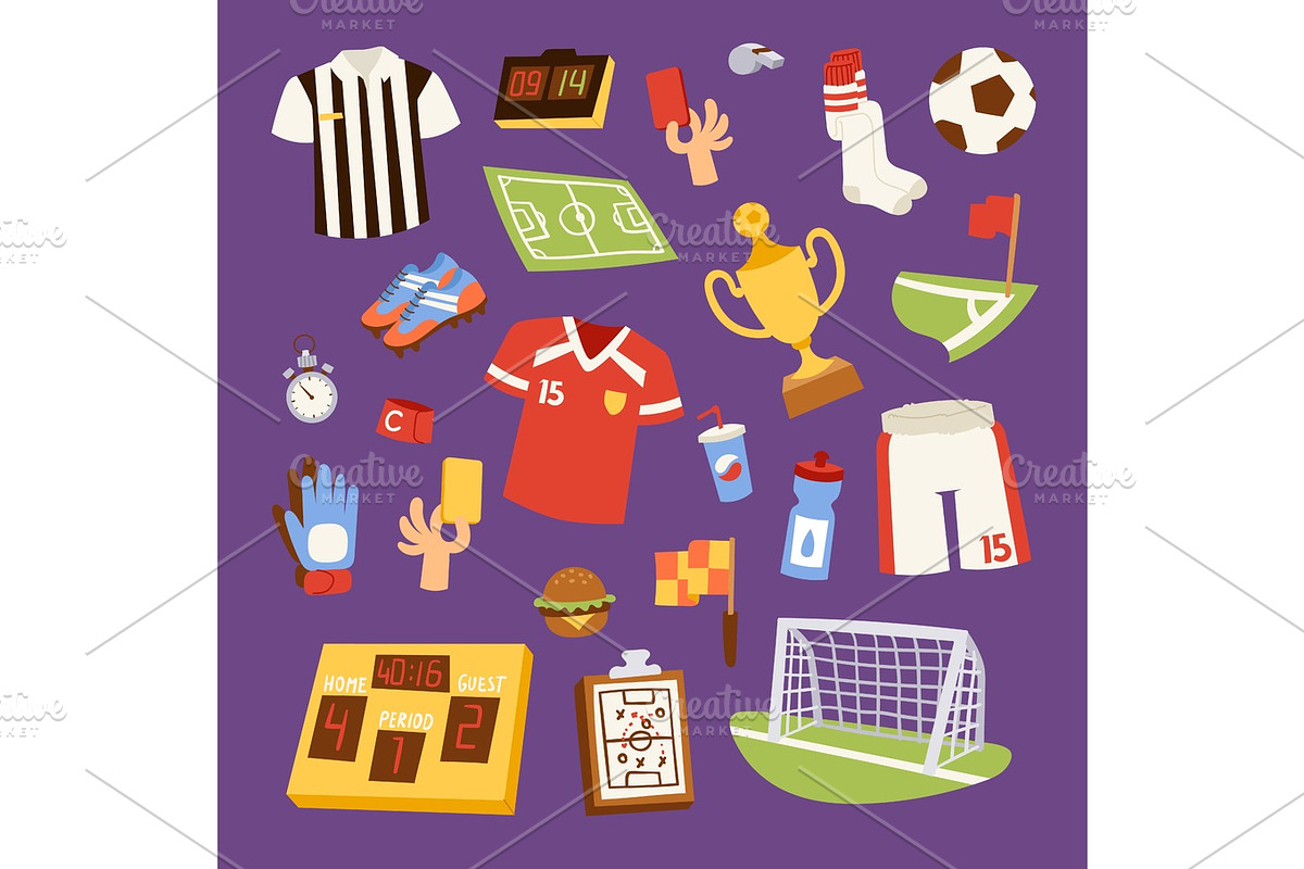 Soccer icons vector illustration. in Illustrations - product preview 8