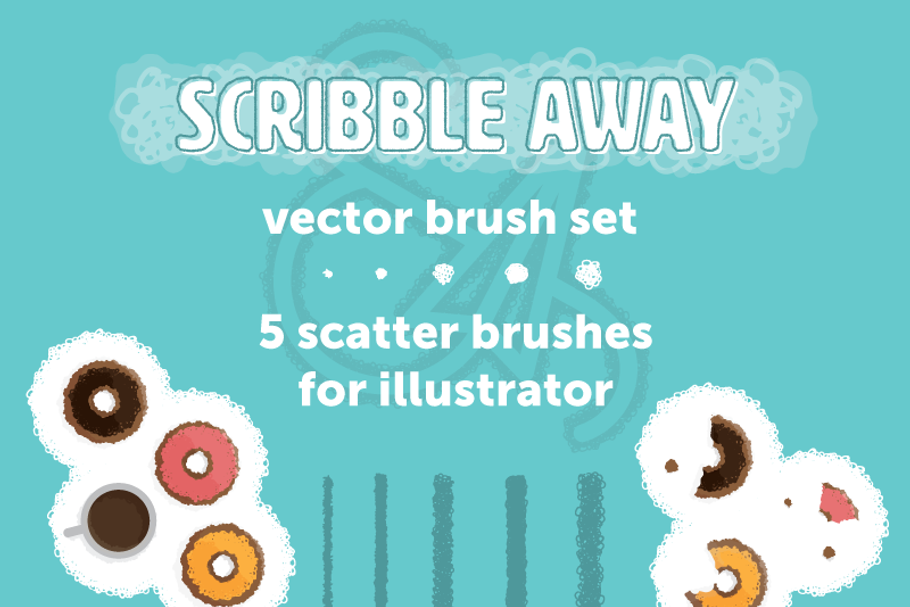 Scribble Away: Vector Brush Set in Photoshop Brushes - product preview 8