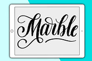 Marble Procreate lettering brush