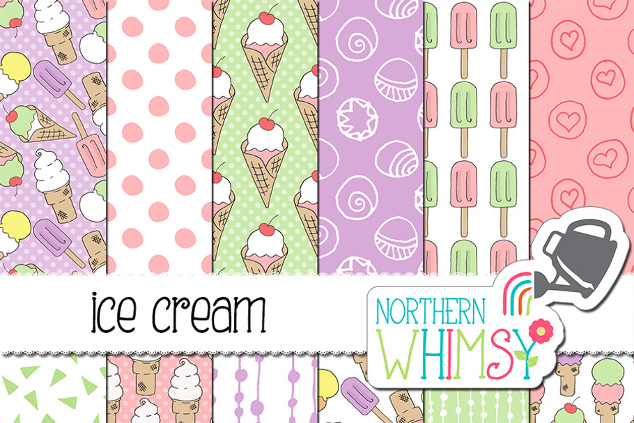 Summer Patterns - Ice Cream in Patterns - product preview 8