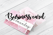Feminine business card design