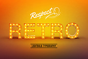 Retro Lightbulb Font