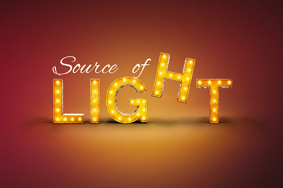 Retro Lightbulb Font in Retro Fonts - product preview 3