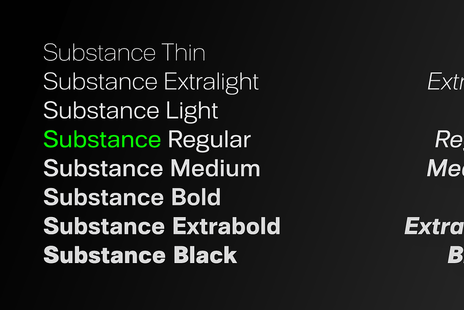 Substance Family 90% off in Sans-Serif Fonts - product preview 8