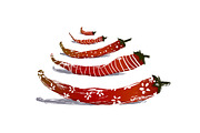 Funny Red Chilli Pepper Pods