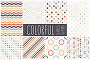 Colorful Seamless Patterns Set