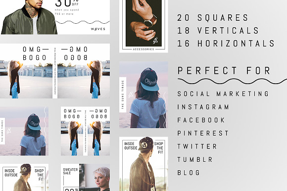 W ∆ V E S-Social Media Pack in Instagram Templates - product preview 4