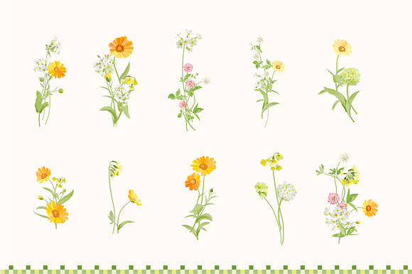 192 Wildflowers clip art. in Objects - product preview 7