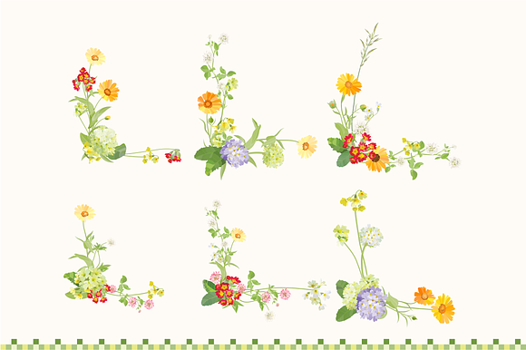 192 Wildflowers clip art. in Objects - product preview 9