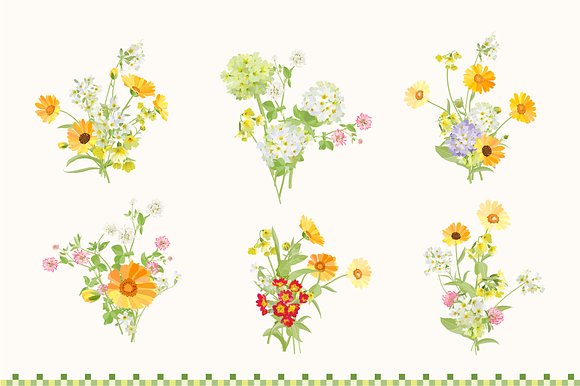 192 Wildflowers clip art. in Objects - product preview 11
