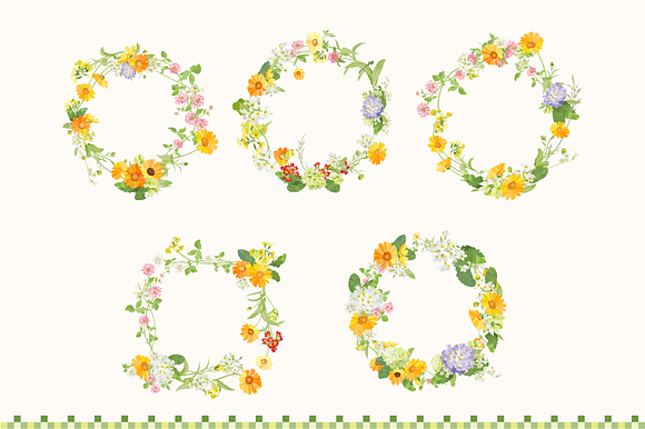 192 Wildflowers clip art. in Objects - product preview 12