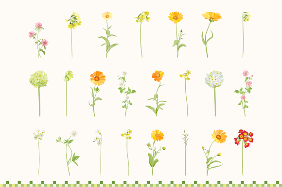192 Wildflowers clip art. in Objects - product preview 13