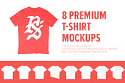 8 Premium Unisex T-Shirt Mockups