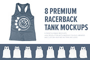 8 Premium Racerback Tank Mockups