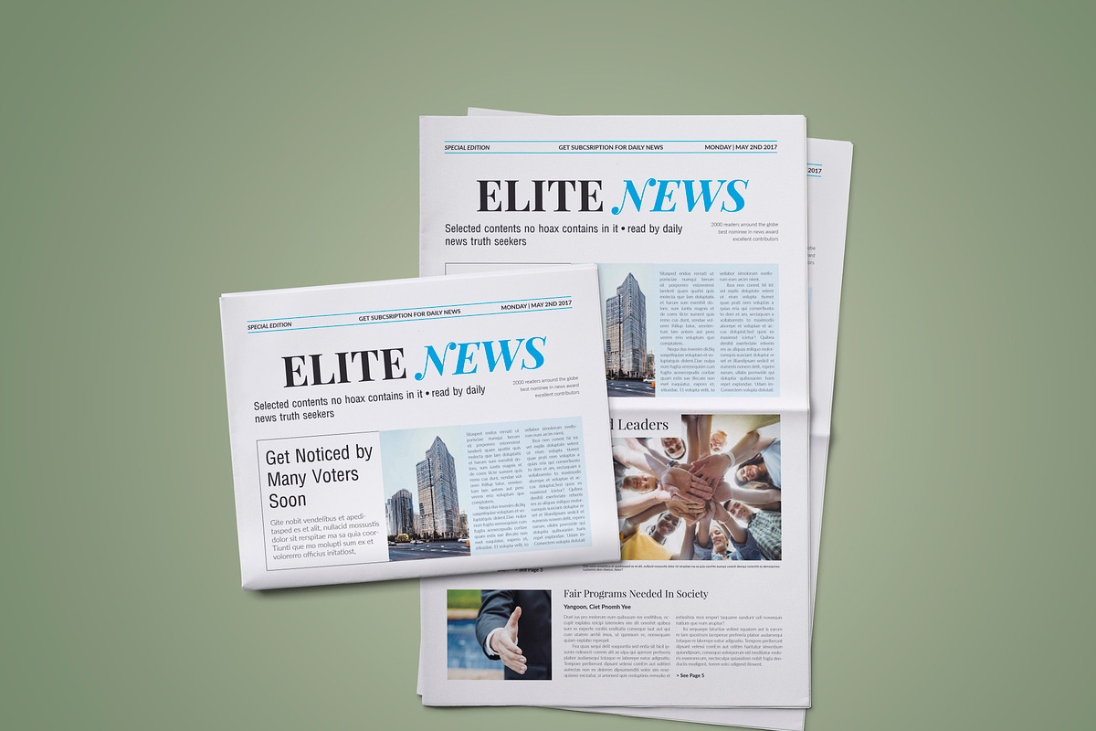 Newspaper Elite in Magazine Templates - product preview 8