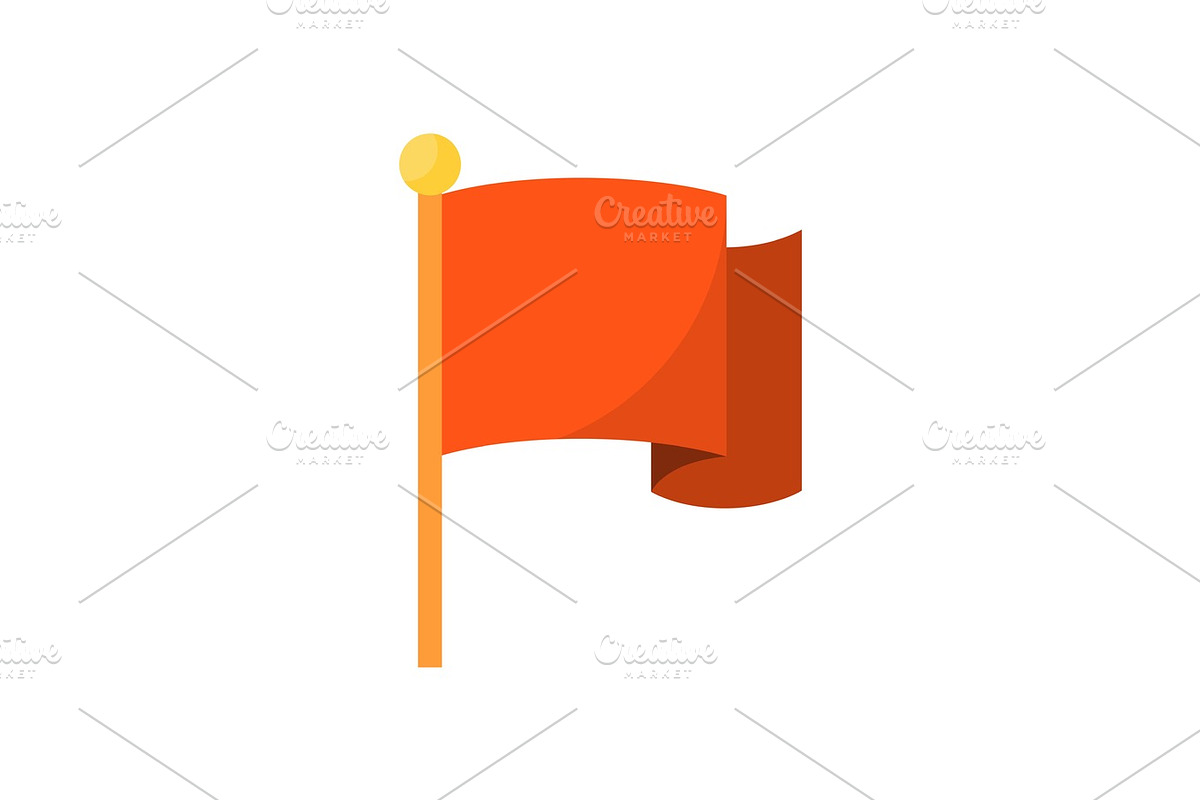 Flag icon flat in Illustrations - product preview 8