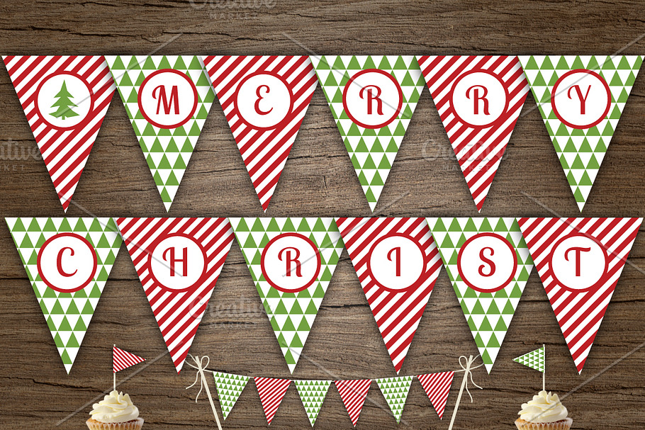 Red Green Merry Xmas Banner
