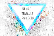 Grunge Vector Triangle Patterns