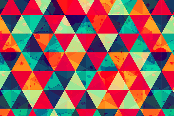 Grunge Vector Triangle Patterns in Patterns - product preview 2