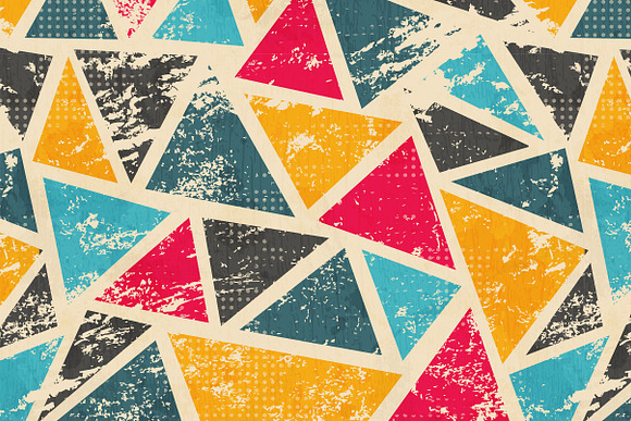 Grunge Vector Triangle Patterns in Patterns - product preview 8