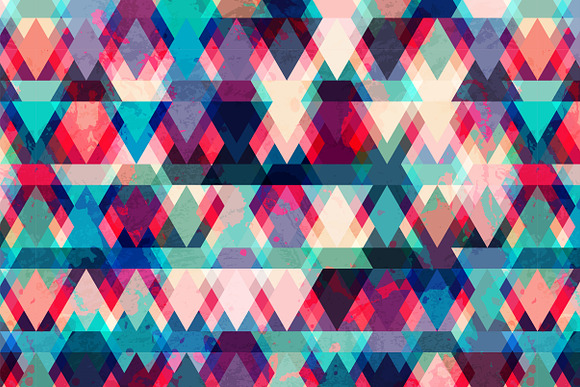 Grunge Vector Triangle Patterns in Patterns - product preview 9