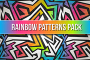 Vector Rainbow Patterns Pack