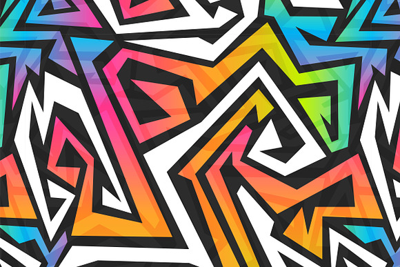 Vector Rainbow Patterns Pack in Illustrations - product preview 1