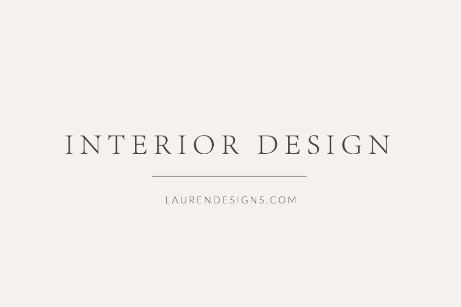 Feminine Custom Logo Interior Design Logo Templates