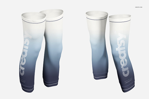 Legs Compression Sleeves Mockup Set in Product Mockups - product preview 2