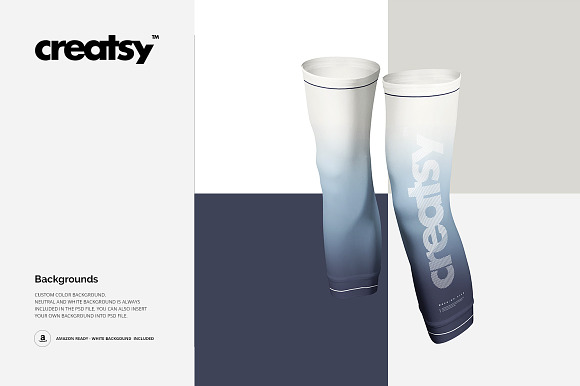 Legs Compression Sleeves Mockup Set in Product Mockups - product preview 4
