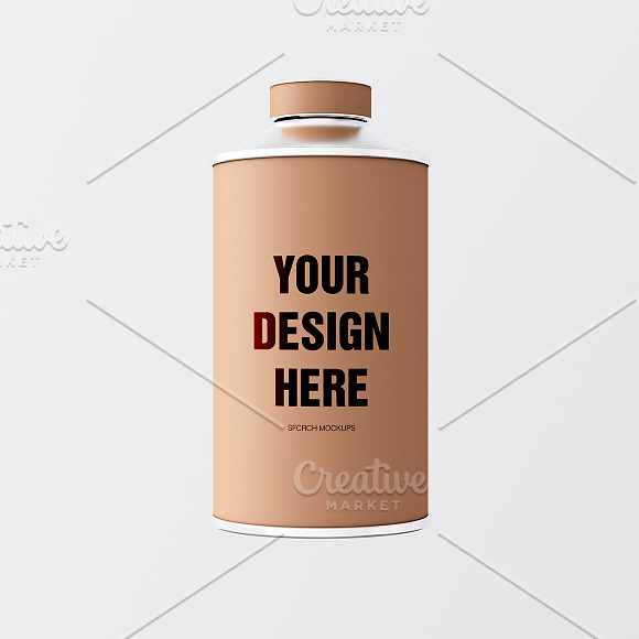 Craft Matte Color Metal Jar 3in1 in Product Mockups - product preview 2