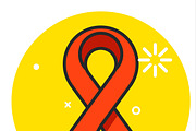 Red ribbon icon
