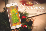 iPhone 6 Christmas Mock-Ups