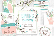 Spring is coming! Cards and frames.