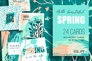 Hello spring! 24 creative art cards.