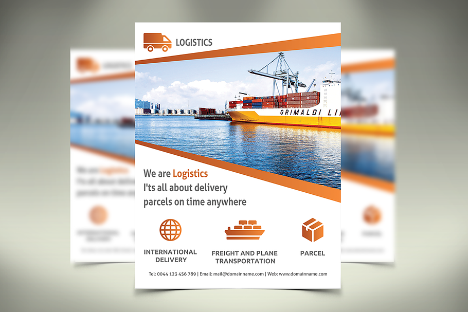 Logistic Flyer - SK in Flyer Templates - product preview 8