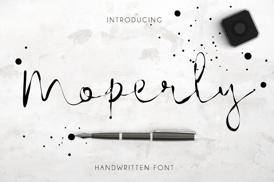 Moperly Script in Script Fonts - product preview 8